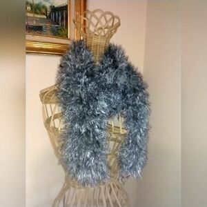 Decorative Fluffy Fringe Scarf NWOT